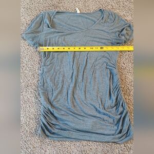 Pink Blush Maternity Shirt Medium Gray